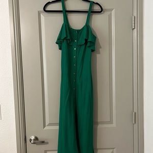 green midi Giani Bini dress; good as new!
